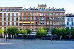 Das Cafe Iruna in Pamplona am Plaza del Castillo. Foto: Udo Weier. 2024