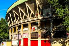 Stierkampfarena in Pamplona. Foto: Udo Weier. 2024