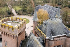 Schloss Moyland vom Nordturm gesehen. Foto: Udo Weier