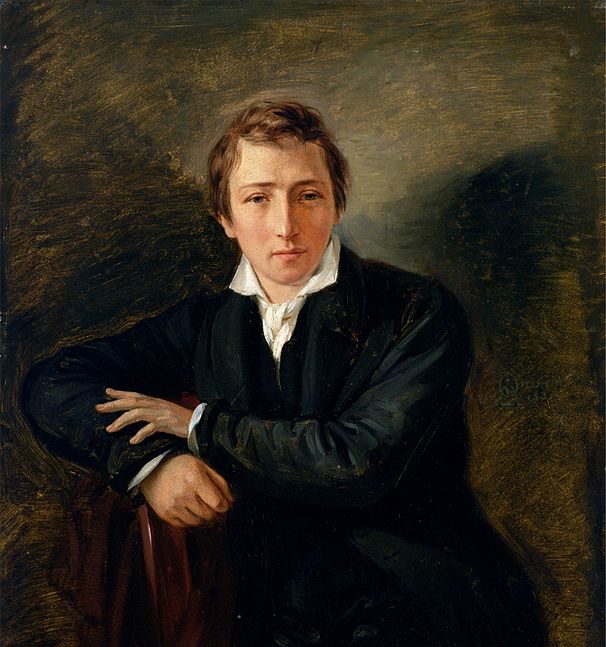 Wikipedia: Heinrich Heine, Porträt 1831. Künstler: Moritz Daniel Oppenheim (1800–1882). Hamburger Kunsthalle. Fotografie: germanhistorydocs.ghi-dc.or und The Bridgeman Art Library, Object 149505.